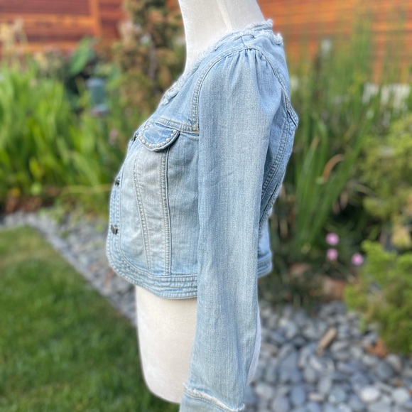 Etam Weekend cropped pear beaded denim jacket 36 - Picture 5 of 15